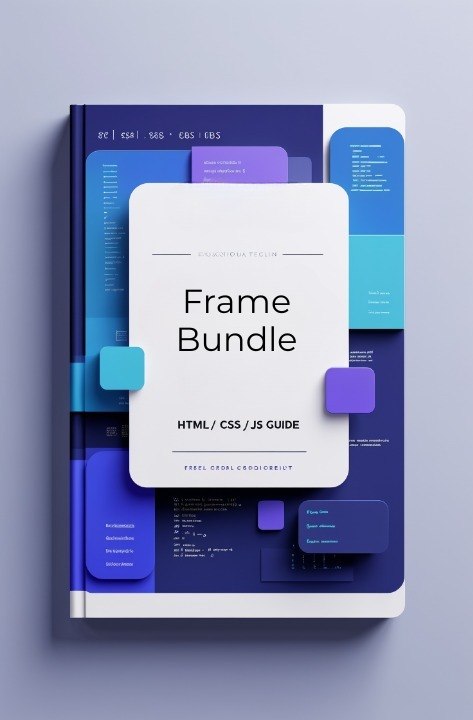 Book titled 'Frame Bundle' on a light gray background