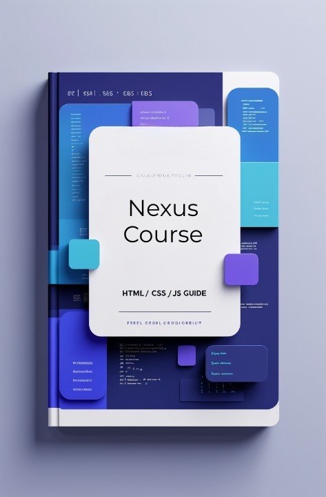 Book titled 'Nexus Course' on a light gray background